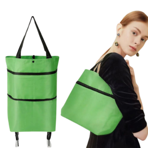 Sac shopping 2 en 1-vert