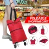 Sac shopping 2 en 1-rouge